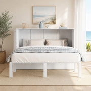Letto a scomparsa verticale 140x200 cm bianco con rete