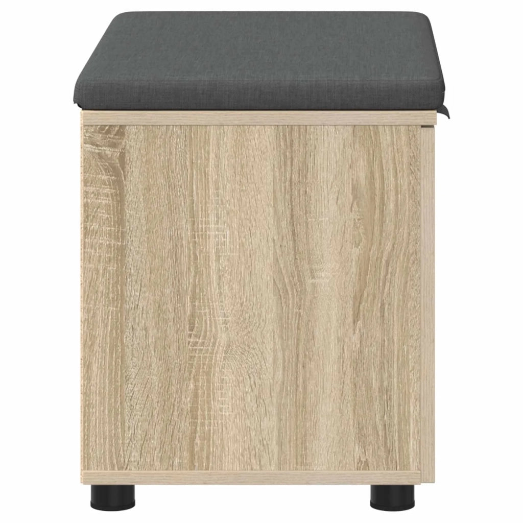 Panca per ingresso con cuscino Rovere Sonoma 60 x 38 x 46 cm 891474