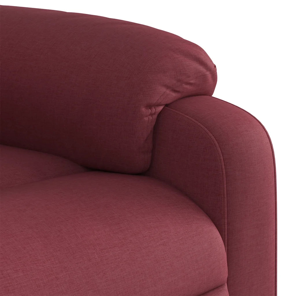 Divano Sedia-Poltrona Reclinabile in Tessuto Rosso Vino 959590