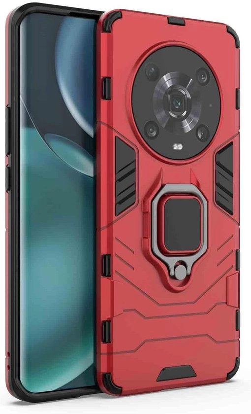 Sostegno di gomma rotante 360 gradi per Honor Magic4 Lite 5G/Honor X9 5G - Rosso