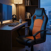 Poltrona da Gaming reclinabile in Poliuretano cm 61x65x114 - FORGE