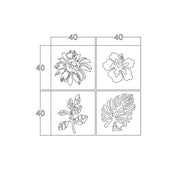 Cornice decorativa natura nero 40x40 cm MT1924181