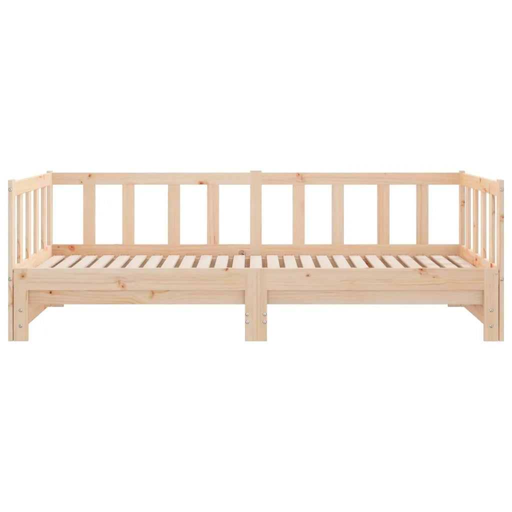 Dormeuse Estraibile 2x(80x200) cm in Legno Massello di Pino