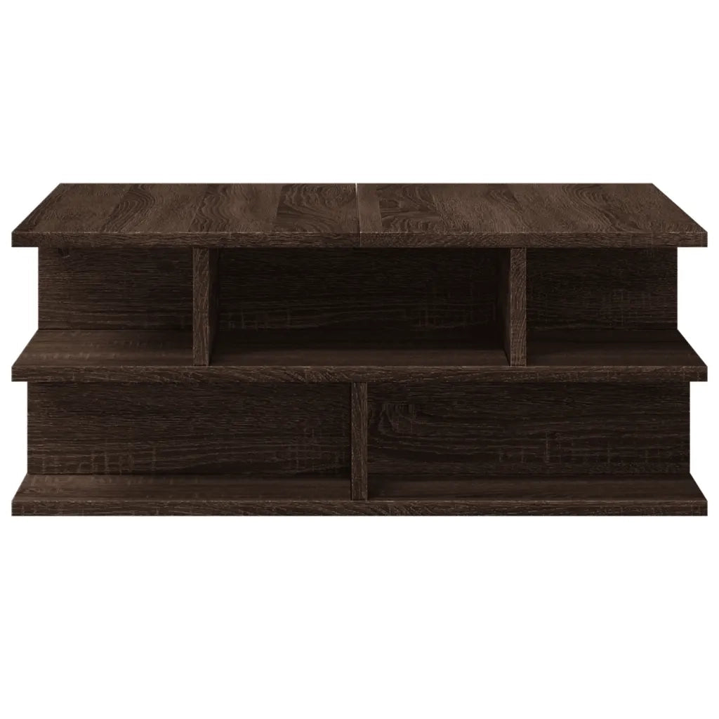 Tavolino da salotto | Tavolino da caff¨¨ | Tavolino da Soggiorno Rovere Marrone 70x70x29cm Legno Multistrato