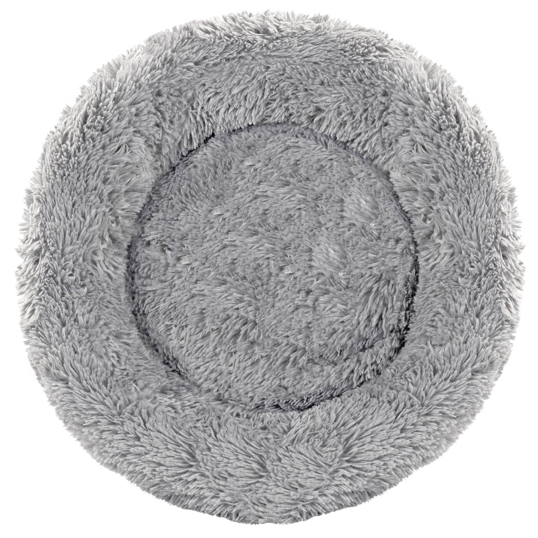 AIO FACTORY 80cm Shaggy Bed Cuscino per cani grigio chiaro impermeabile