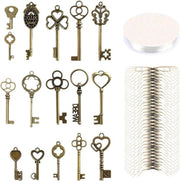 Skeletti appesi chiavi per accessori da DIY per matrimoni e feste 101 pezzi chiavi volanti 9*13*2cm Zinco senza - Vintage