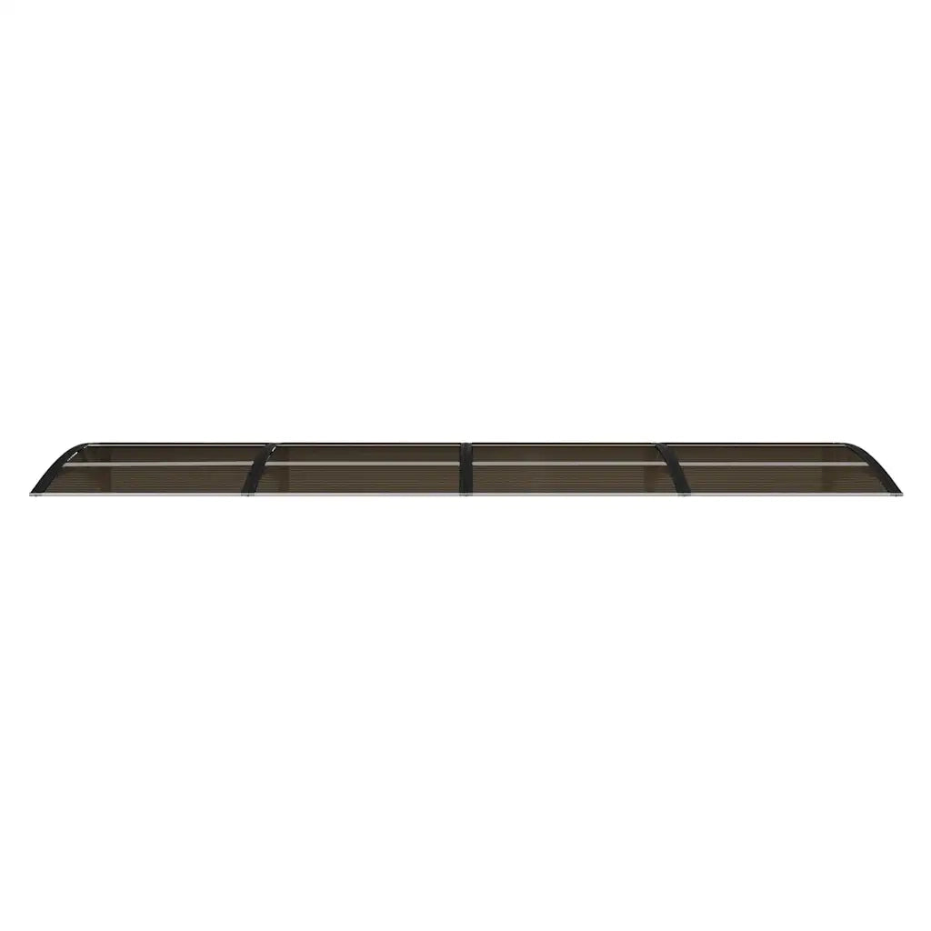 Tettoia per Porta Nera 350x75 cm Policarbonato CFW2147724