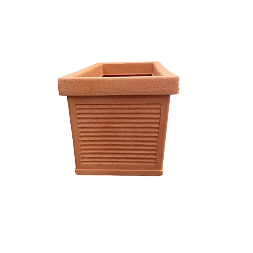 Garden Italia Fioriera Millerighe GCM 93×37 cm in Resina – Made in Italy, Resistente al Gelo e Antiurto Colore: IMPRUNETA