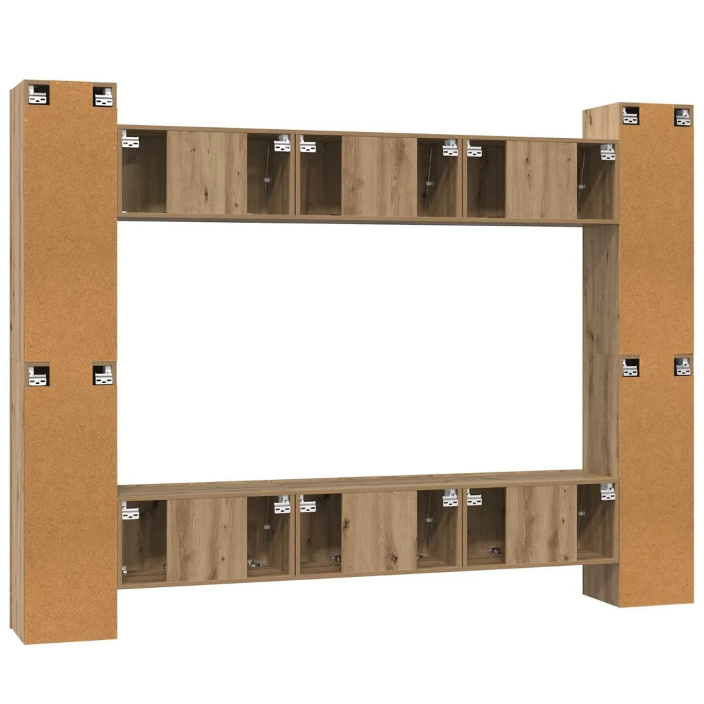 Set mobile TV 10 pcs Rovere artigianale 30,5 x 30 x 90 cm 3393230