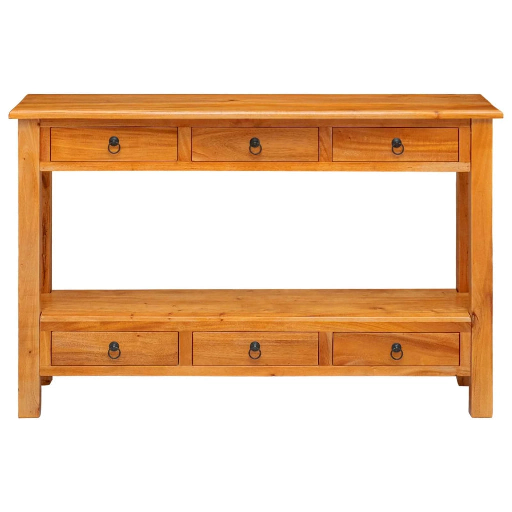 Tavolo consolle con cassetto Naturale 115 x 32 x 76 cm
