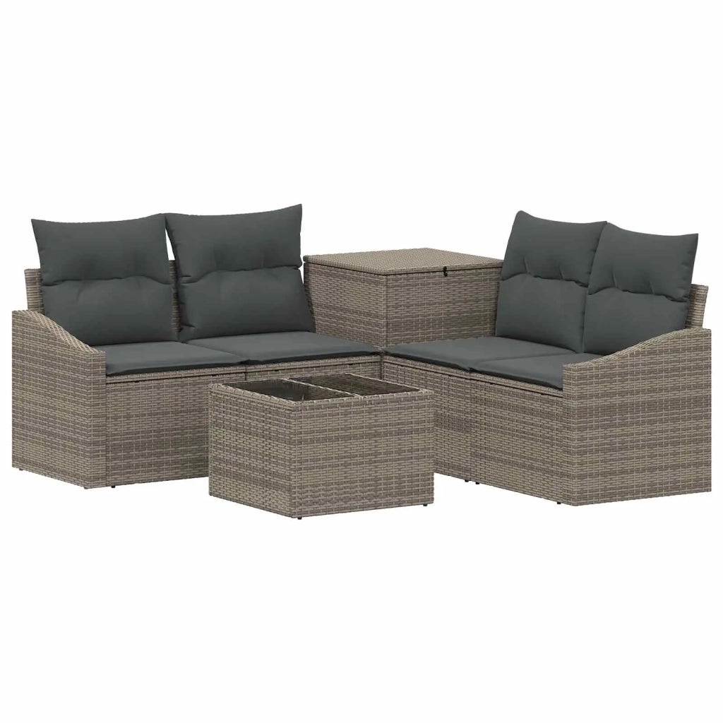 Set di divani 6 pz Grigio e Grigio Scuro 3447298