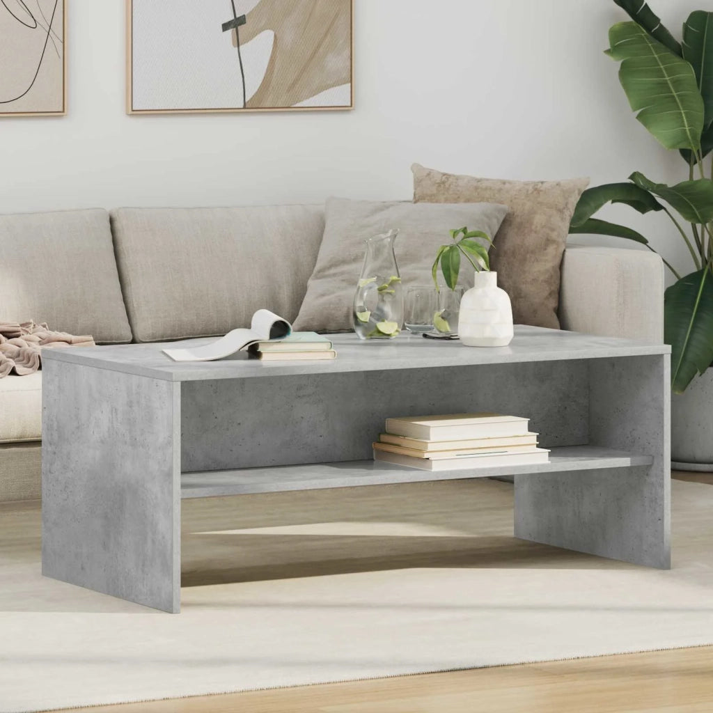 Tavolino da salotto Grigio cemento 100 x 50 x 40 cm 8000287