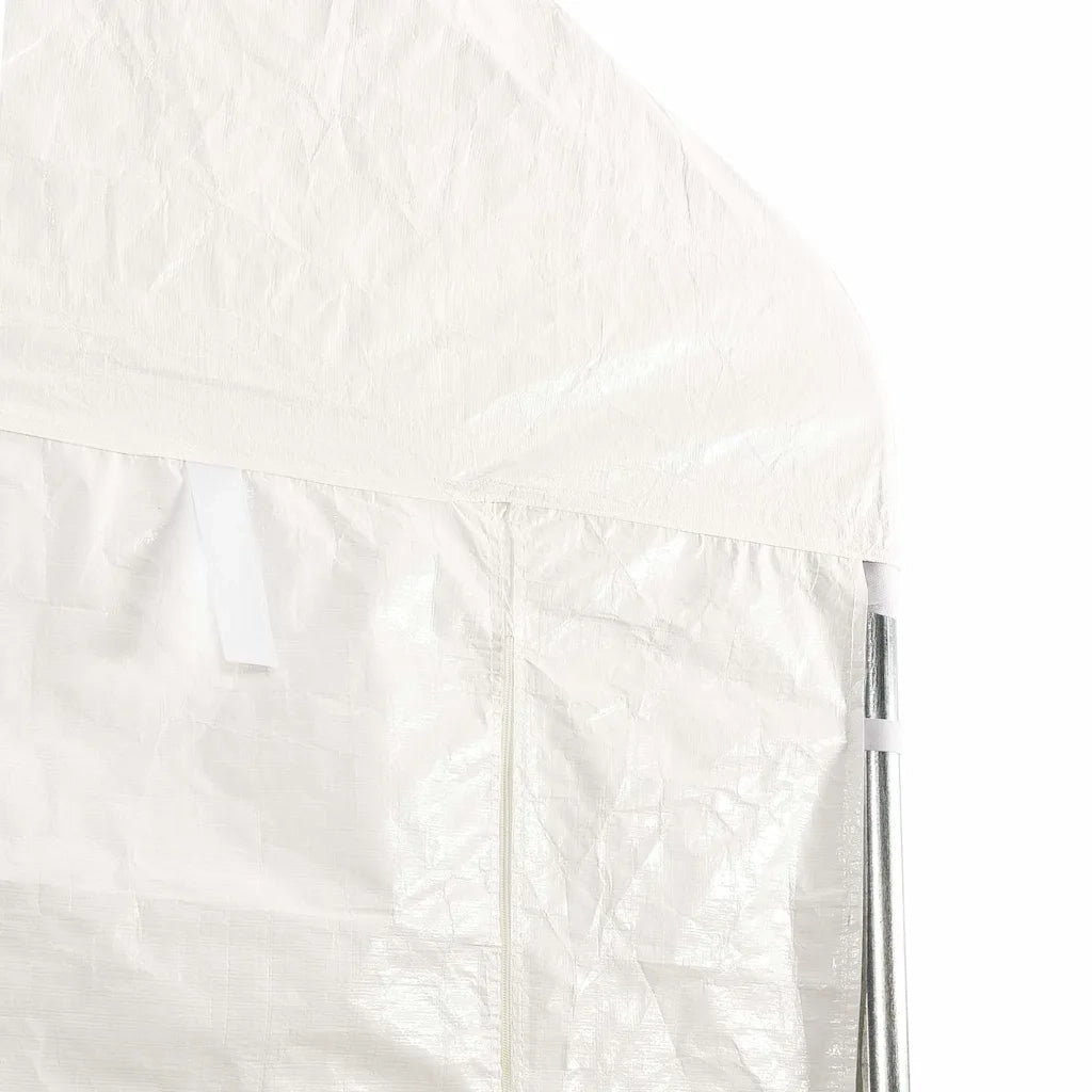 Gazebo con Tetto Bianco 2,28x2,23x2,69 m in Polietilene