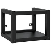 Telaio lavabo da bagno sospeso 40 x 38 x 31 cm ferro nero 02_0006759