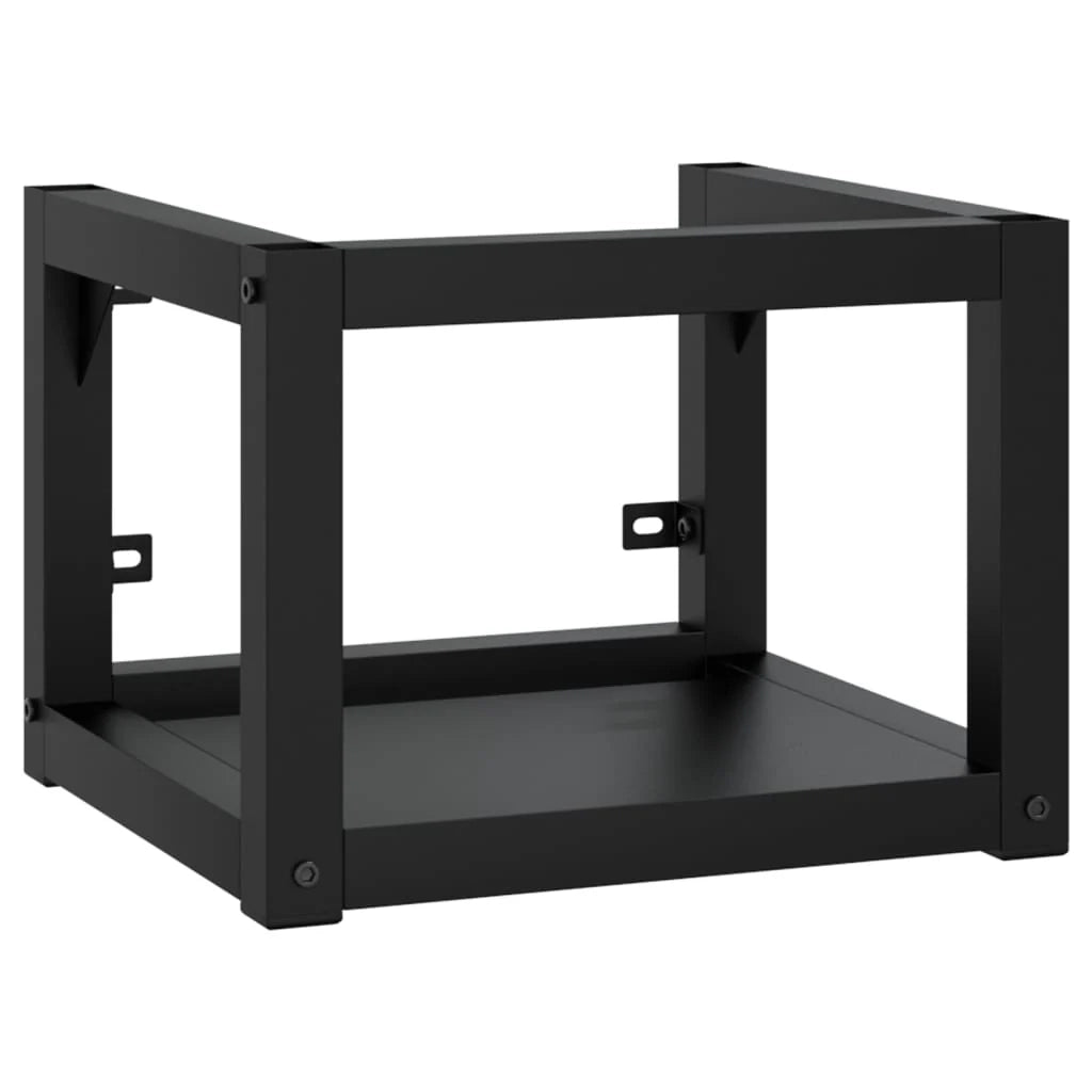Telaio lavabo da bagno sospeso 40 x 38 x 31 cm ferro nero 02_0006759