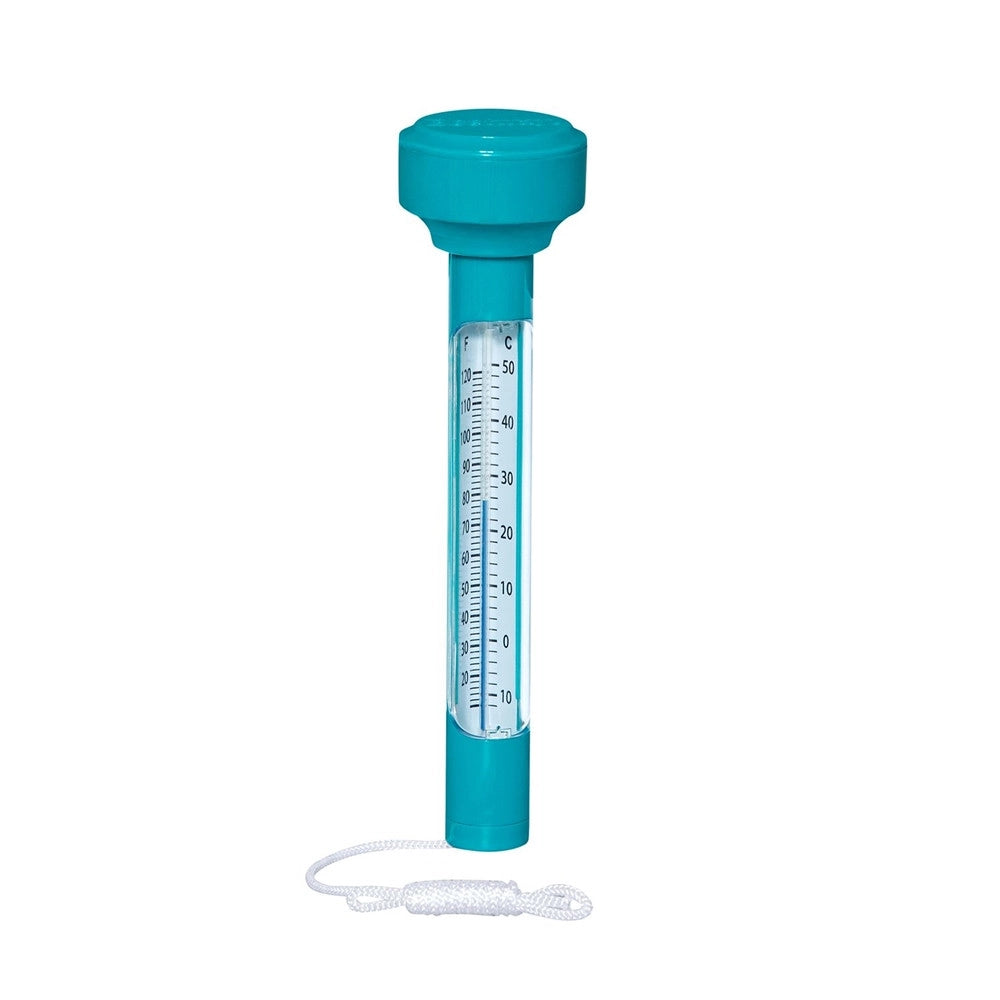 Trade Shop - Termometro Galleggiante Per Piscina In Abs Temperatura Acqua Con Cordicella 58072 -