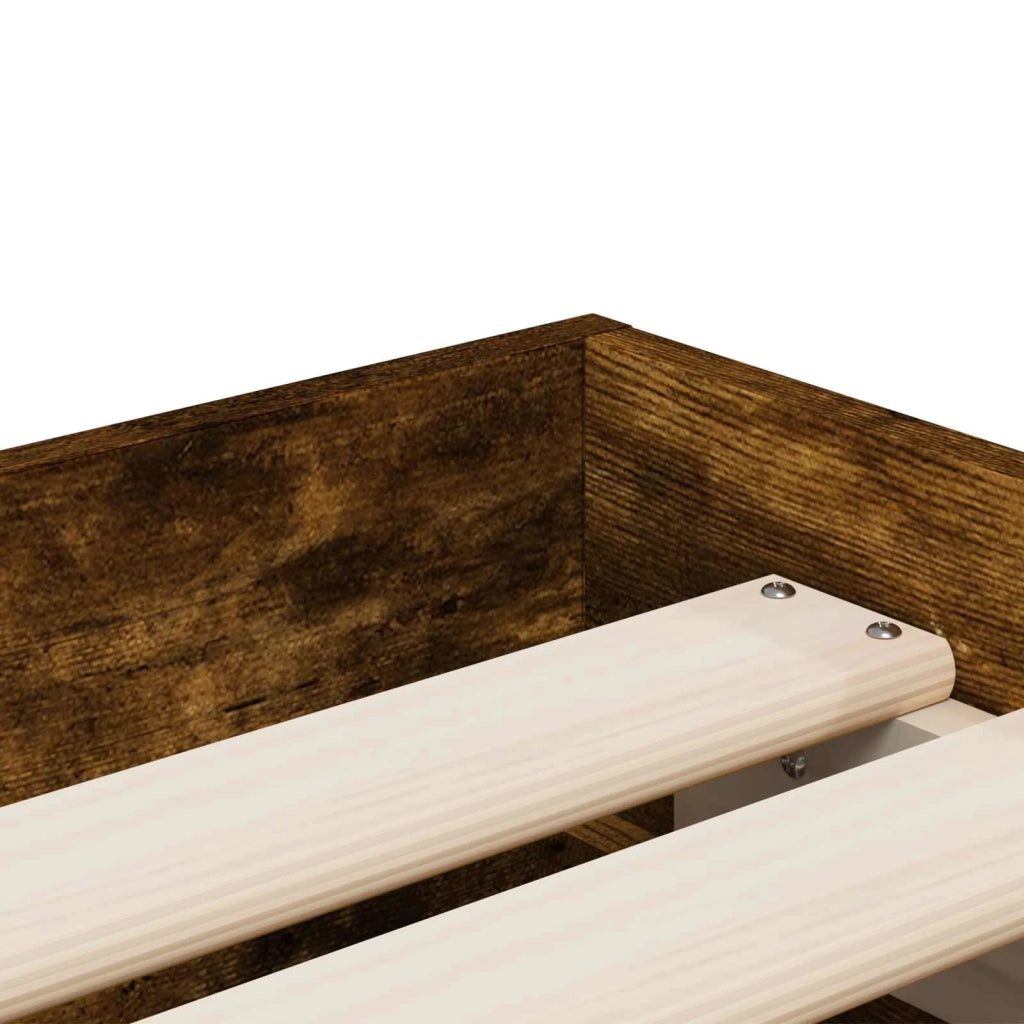 Telaio del letto con storage Rovere Fumo 80 x 200 cm 3429607