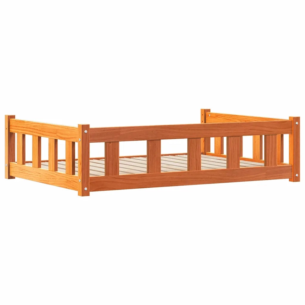 Letto per Cani Marrone cerato 100 x 70 x 28 cm Pino massello CFW3673962
