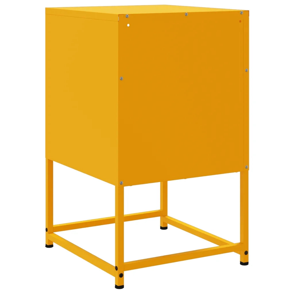 Comodino Giallo Senape 36x39x60,5 cm in Acciaio 846560