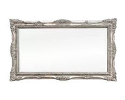 Mobili2g - specchiera foglia argento anticata rettangolare - misure: l.146 x h.86 x p.5