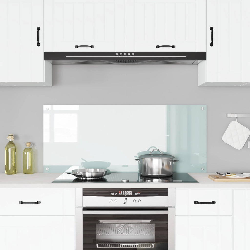 Schienale Cucina  Bianco 120x50x0,6 cm Vetro Temperato