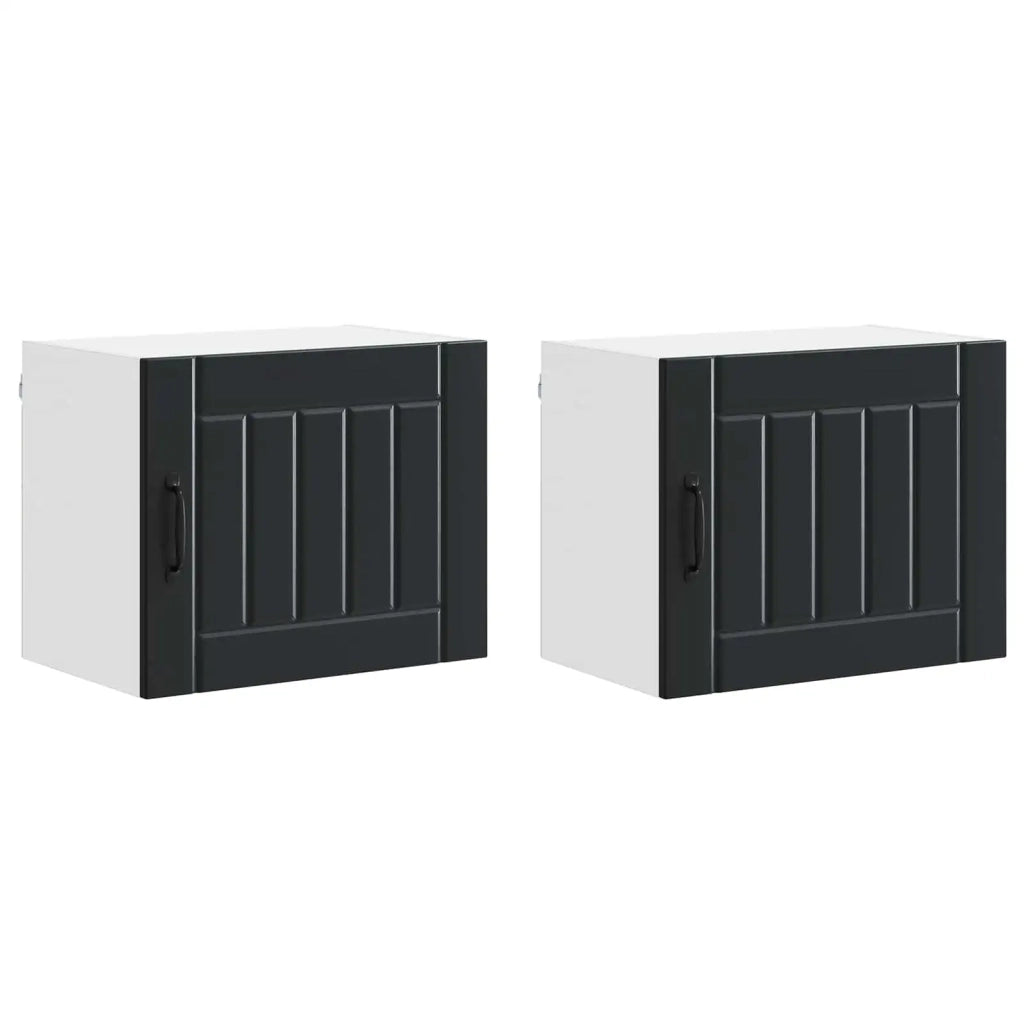 Armadietto a muro LUCCA 2 pcs Nero 50 x 31 x 40 cm