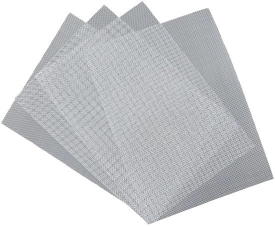 Pannelli di rete in acciaio inossidabile 304 - 4 pezzi di rete tessuta - 15 x 21 cm - Resistenti alle abrasioni e duraturi - Rete per insetti per cucina/giardino