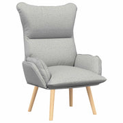 Poltrona | Sedia Relax Grigio Nuvola Tessuto e compensato