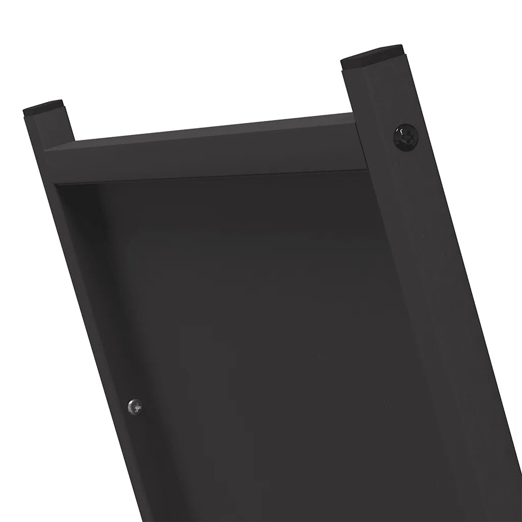 Rastrelliera per Legna da Ardere Nera 69,5x35x81 cm 864177