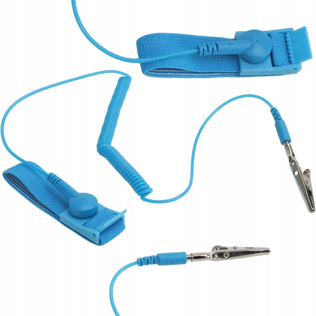 Braccialetto Antistatico ESD – Protezione Elettrostatica | Cavo 1,8m, Resistenza 1 MΩ