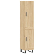 Credenza | Madia | Buffet da pranzo | Armadio da pranzo Rovere Sonoma 34,5x34x180 cm in Legno Multistrato
