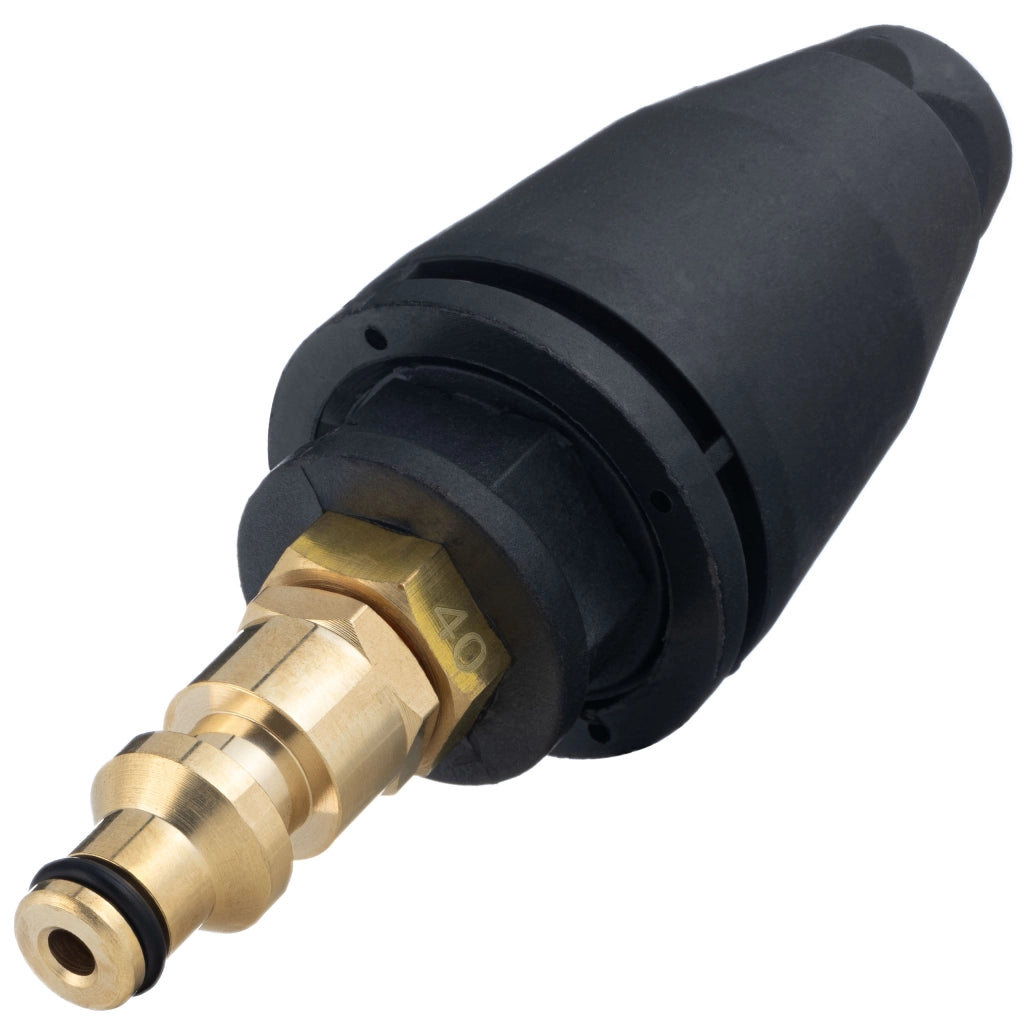 Ugello Rotante Turbo per Idropulitrice – Aumento Pressione 50% | Max 150 Bar, 60°C | Compatibile con Modelli QC