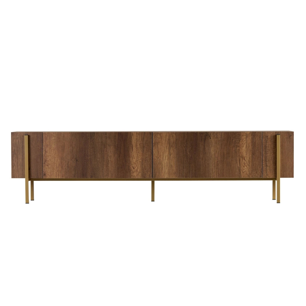 Noga, Mobile Porta tv 2 Ante, 180x30x45h cm Marrone Noce