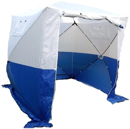 Tenda pieghevole senza fondo - Tenda da campeggio pieghevole - Tenda per tempo libero - Protezione da pioggia - Dimensioni 1,80 x 1,80 x 1,80 m