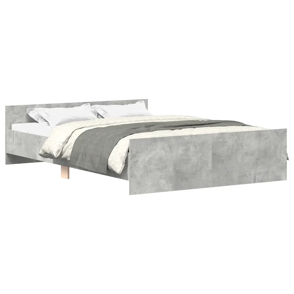 Giroletto con Testiera e Pediera Grigio Cemento 120x200 cmcod mxl 108008