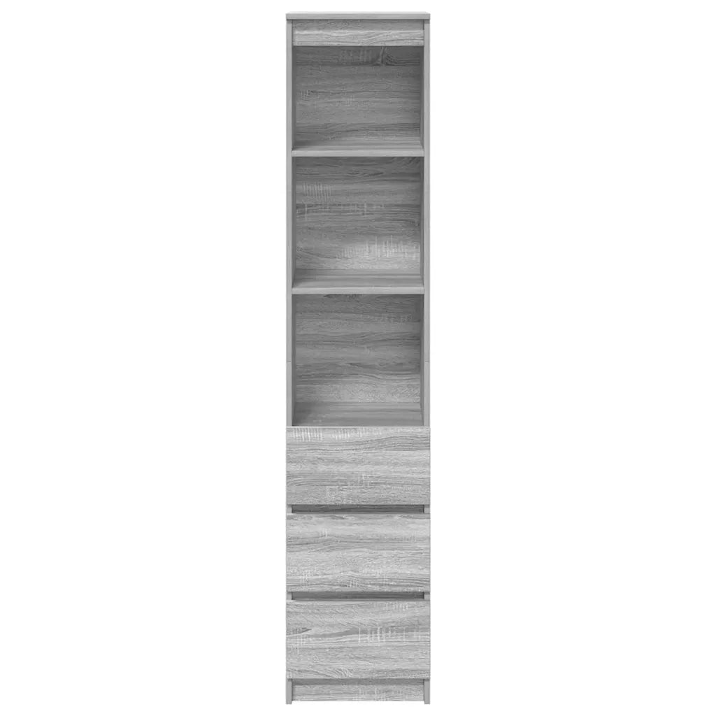 Credenza Grigio Sonoma 37,5x35x180 cm in Legno Multistrato 861666