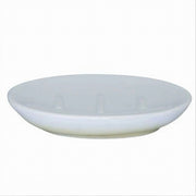 Trade Shop - Piatto Piattino Porta Sapone Saponetta Bagno Ceramica Bianco Giallo Arredo 59904 -