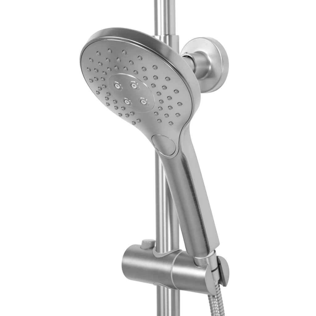 Set Doccia Con Termostato Rea Vincent Nickel Brush Inox