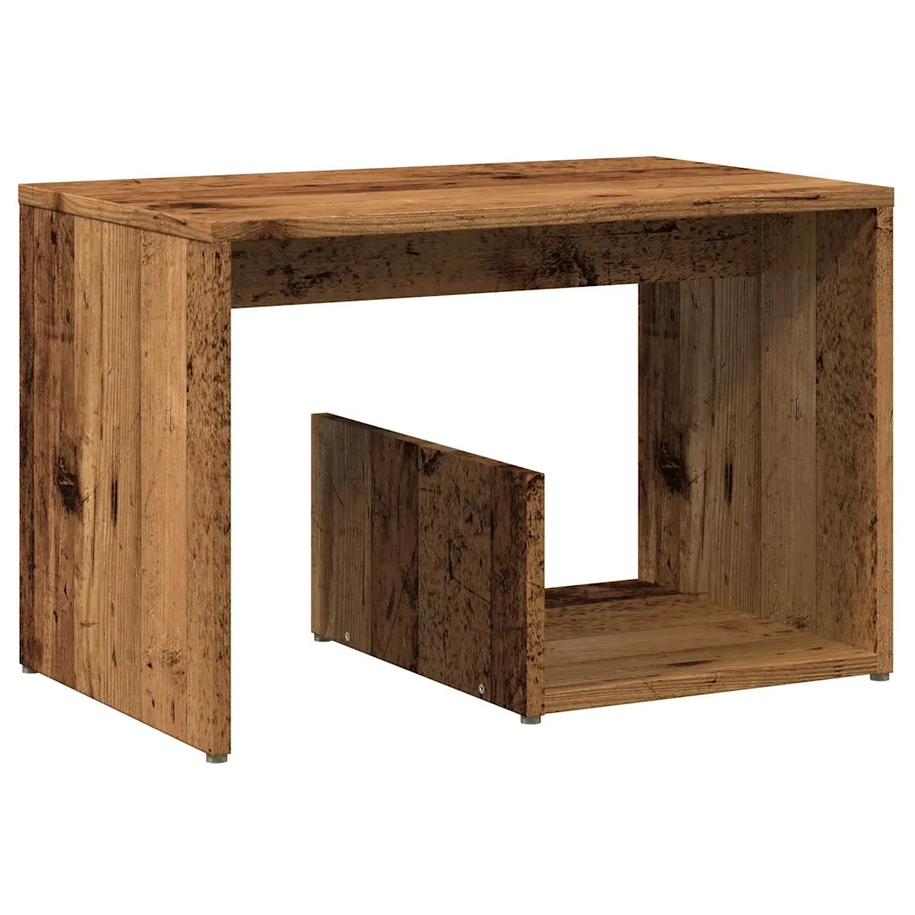 Tavolino-Tavolino da soggiorno-Tavolo Legno Vecchio 59x36x38 cm in Legno Multistrato