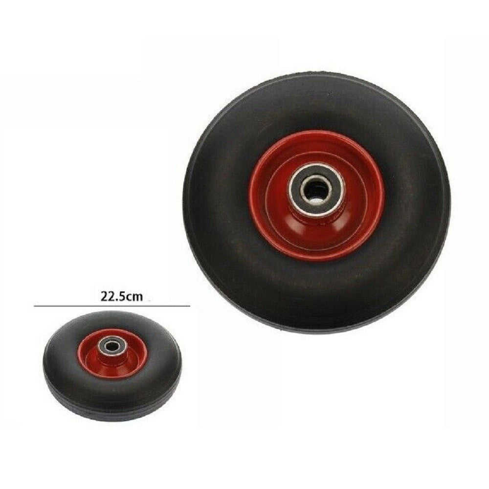 Trade Shop - Ruota Ruotino Universale Ad Aria Per Carriole Carrelli Diametro 22.5 Cm 3.50-4 -