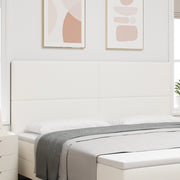 Testiera LED  Crema 100 cm in Tessuto Corduroy