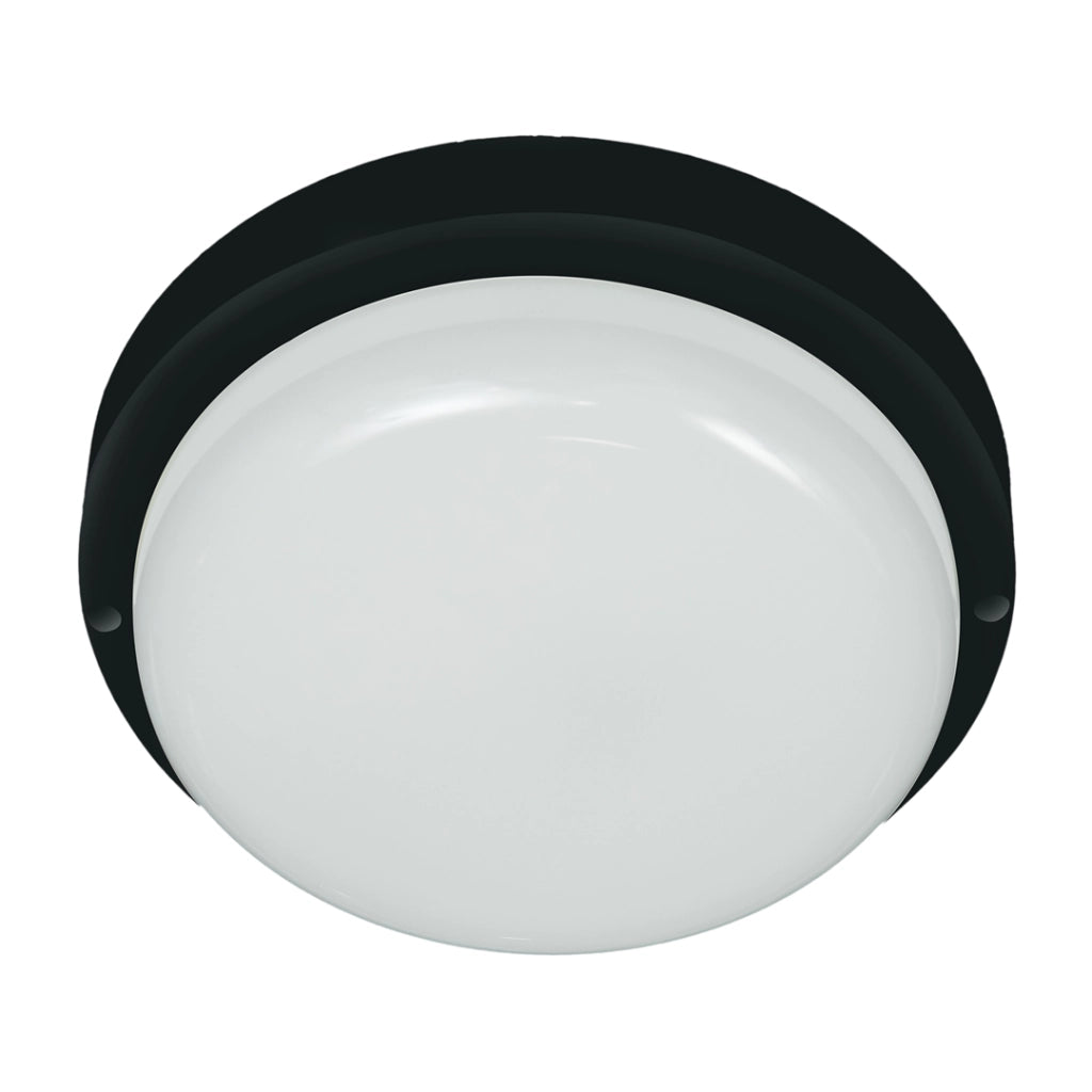 Plafoniera canalina tonda nera LED 8W 4000K IP64 Eko-Light