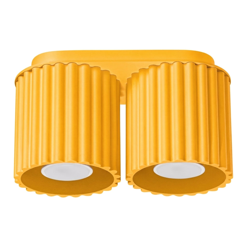 Plafoniera AURA 2 giallo GU10
