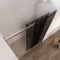Porta Parete Doccia 110 cm 1 Anta Scorrevole in Cristallo Fumè 8mm H195 Bonussi Livia