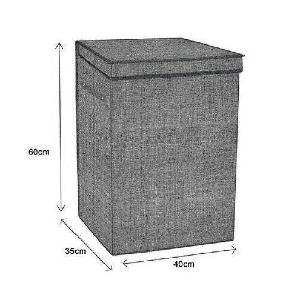 Trade Shop - Box Cesto Cesta Salvaspazio Portatutto Giocattoli Biancheria 40x35x60 Cm 79414 -