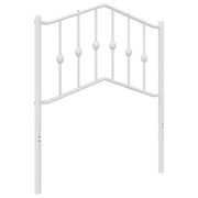 Testiera | Testata di Ricambio in Metallo Bianco 75 cm