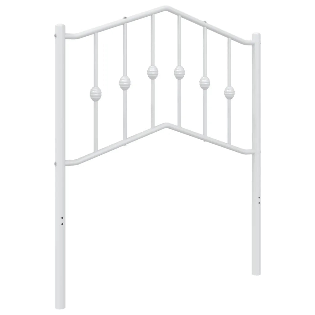 Testiera | Testata di Ricambio in Metallo Bianco 75 cm