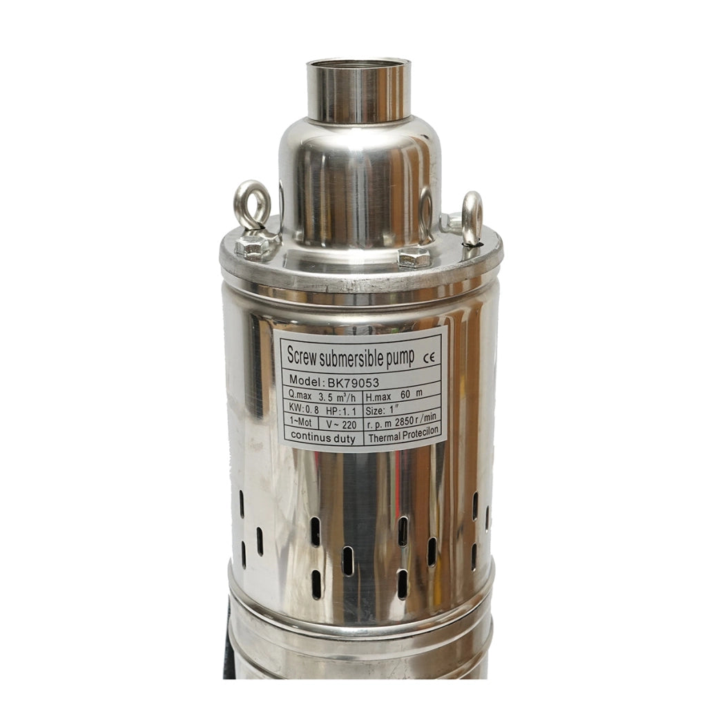 Pompa sommersa da 800W, 58L/min H60m, 220V, 2850 giri/min