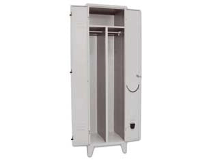 ARMADIO SPOGLIATOIO SPORCO/PULITO A DUE ANTE MONTATO  cm.50x50x180h.    PROMETAL