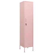 Armadietto moderno con 4 ripiani regolabili 35 x 46 x 180 cm acciaio rosa 02_0046889